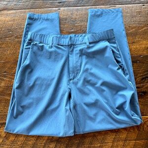 Fabletics Mens 32 Light Blue Performance The Only Pant Golf Stretch Chino Slim